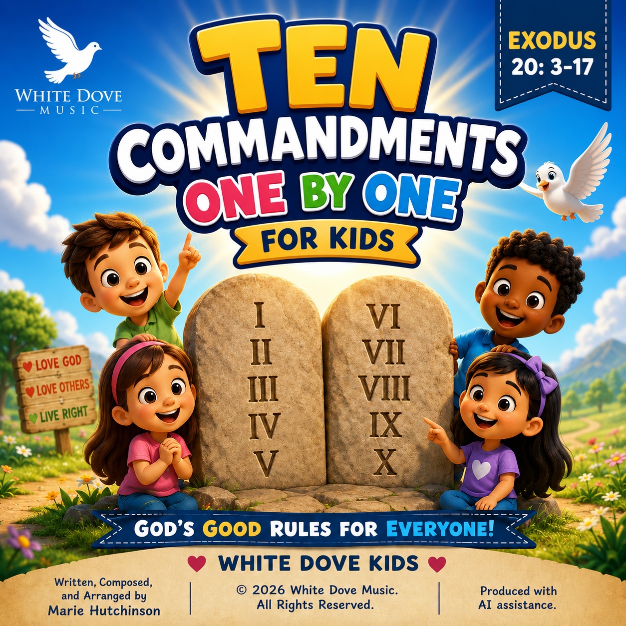 Ten Commandments For Kids cover art